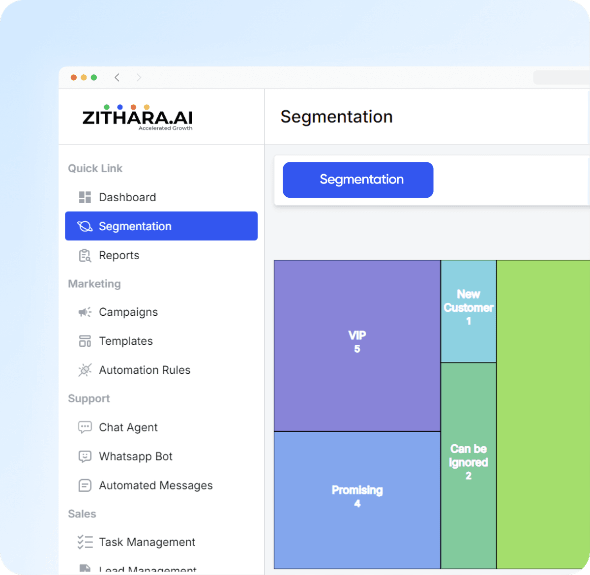 Supercharge engagement with <div style='display: block; color: #3456EF;'>AI-Powered</div> Segmentation image